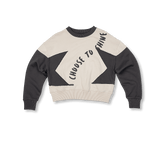 Graffiti Collection | Slogan Print Crop Sweatshirt